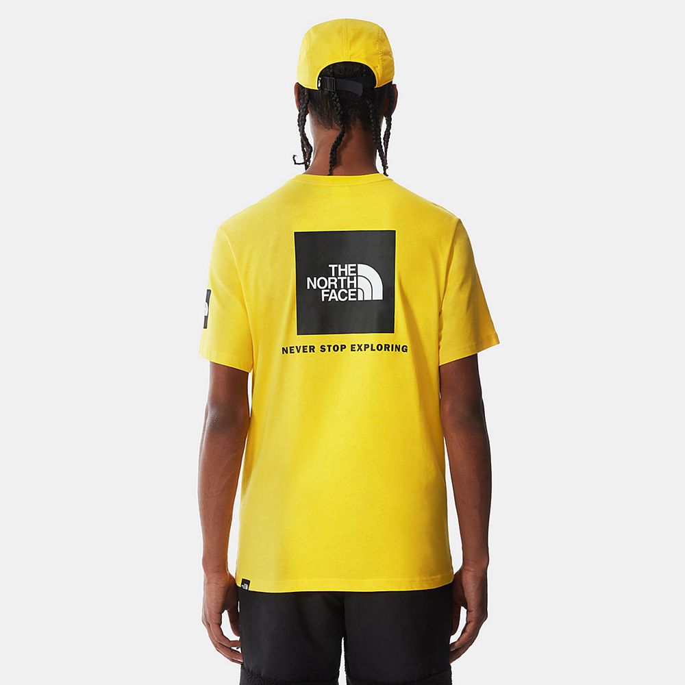 The North Face T-Shirts Mens Australia - The North Face Search & Rescue Light Yellow Mountain (PZU-4